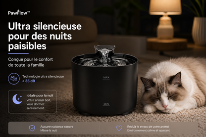 PawFlow™ – Fontaine à eau intelligente pour chats & chiens
